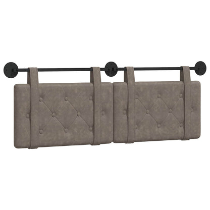 Testata appesa Grigio 150 x 55 x 5 cm PU Antico