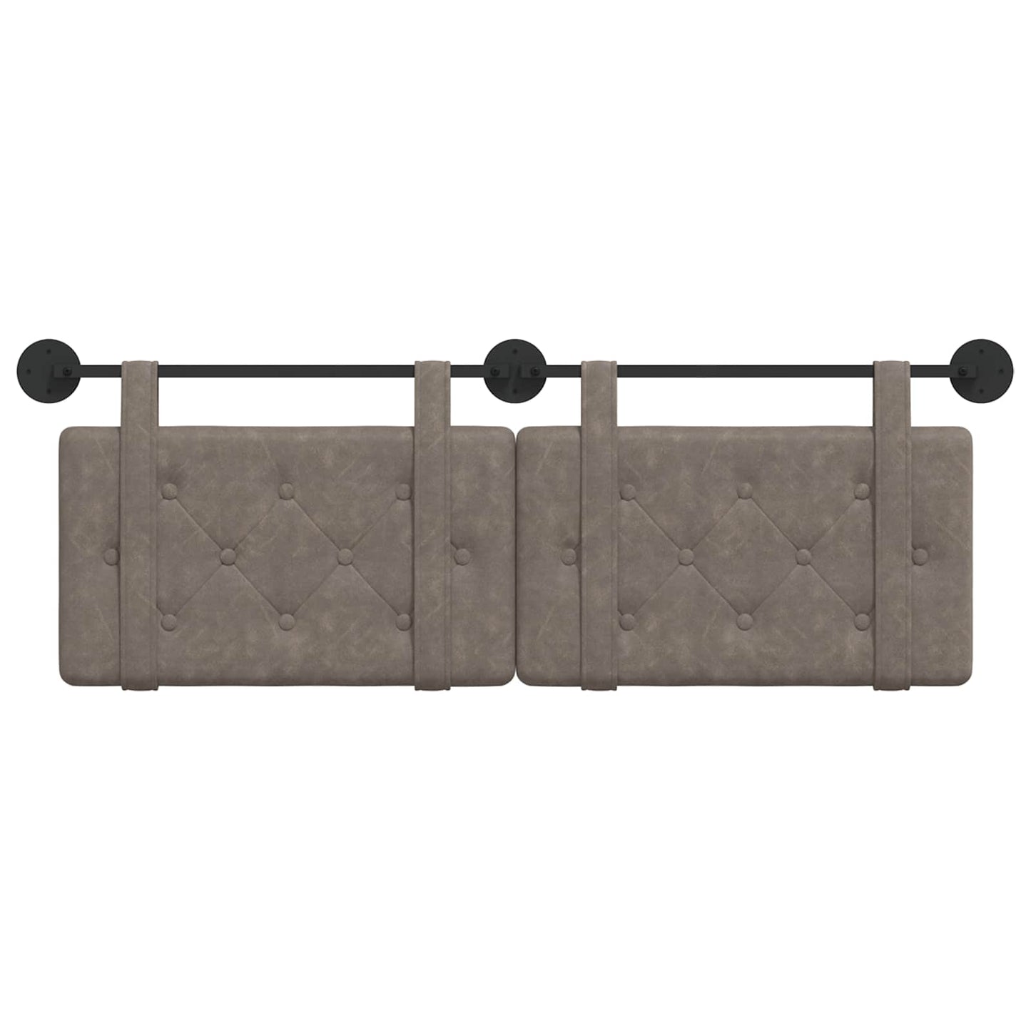 Testata appesa Grigio 150 x 55 x 5 cm PU Antico