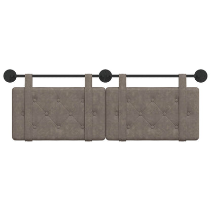 Testata appesa Grigio 150 x 55 x 5 cm PU Antico