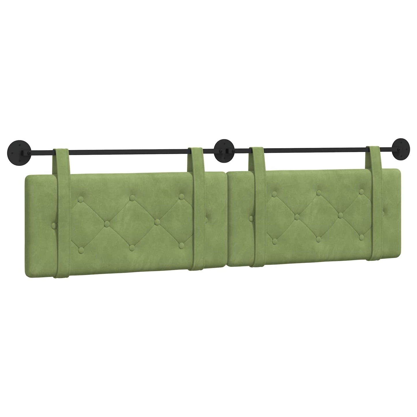 Testata appesa Verde chiaro 170 x 55 x 5 cm Velluto