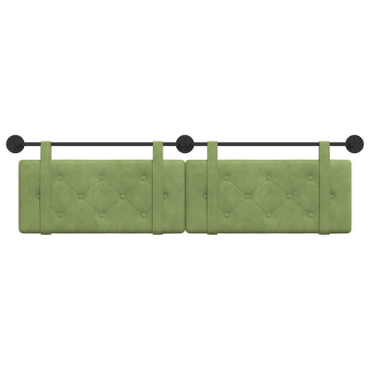 Testata appesa Verde chiaro 170 x 55 x 5 cm Velluto