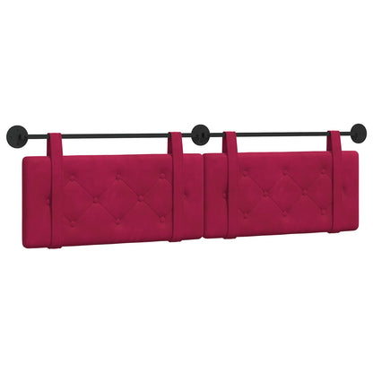 Testata appesa Rosso Vino 170 x 55 x 5 cm Velluto
