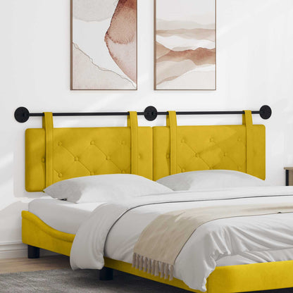 Testata appesa Giallo 170 x 55 x 5 cm Velluto
