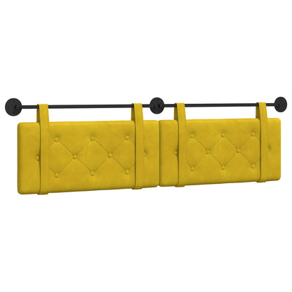 Testata appesa Giallo 170 x 55 x 5 cm Velluto