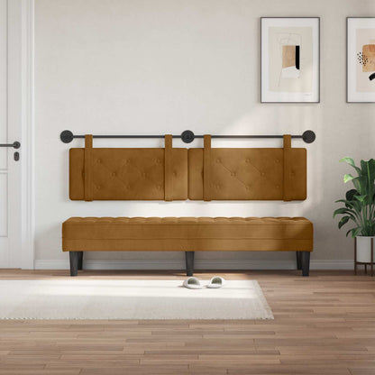 Testata appesa Marrone 170 x 55 x 5 cm Velluto