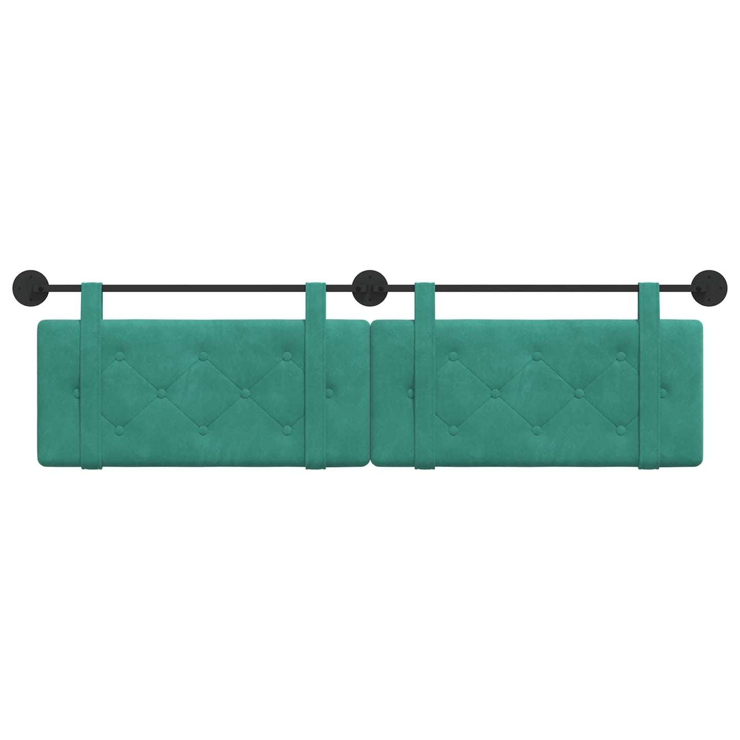 Testata appesa Turchese 170 x 55 x 5 cm Velluto