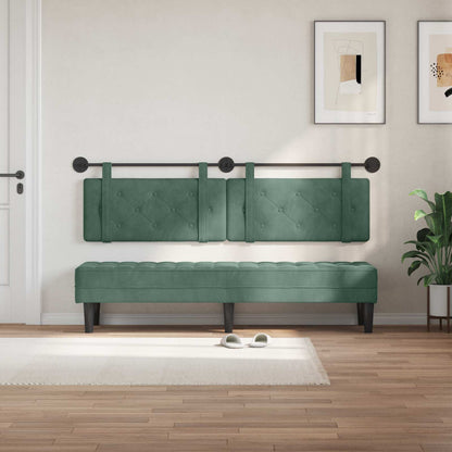 Testata appesa Verde Mare 170 x 55 x 5 cm Velluto