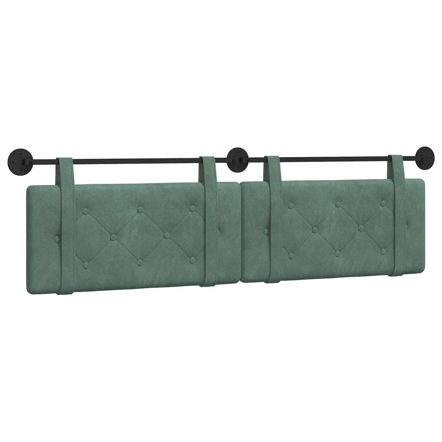 Testata appesa Verde Mare 170 x 55 x 5 cm Velluto