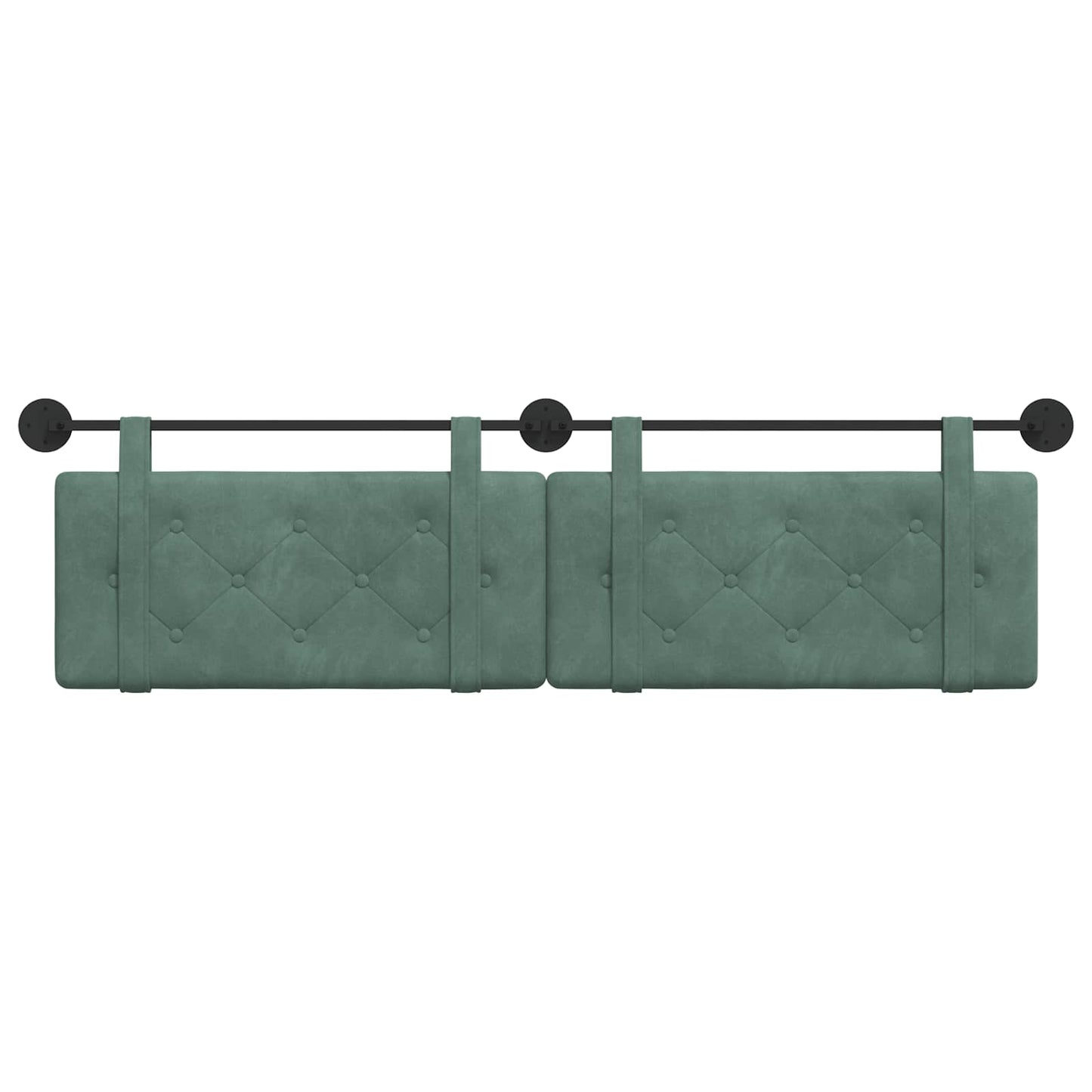Testata appesa Verde Mare 170 x 55 x 5 cm Velluto