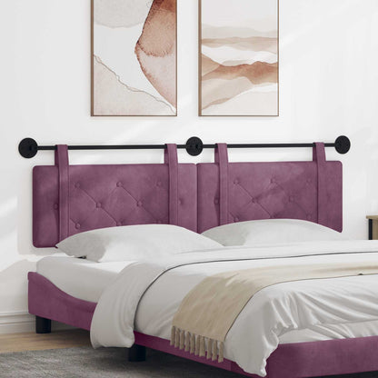 Testata appesa Montaggio a parete Viola 170 x 55 x 5 cm Velluto