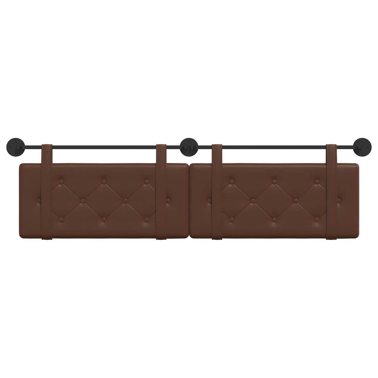 Testata appesa Marrone 170 x 55 x 5 cm Pelle Sintetica