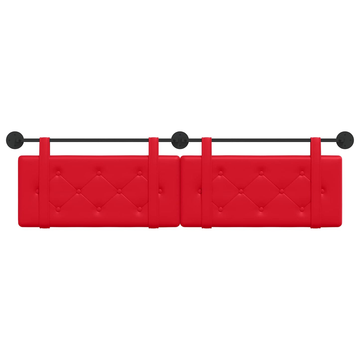 Testata appesa Rosso 170 x 55 x 5 cm Pelle Sintetica