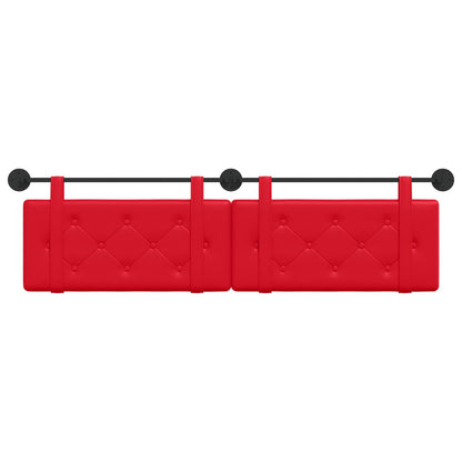 Testata appesa Rosso 170 x 55 x 5 cm Pelle Sintetica