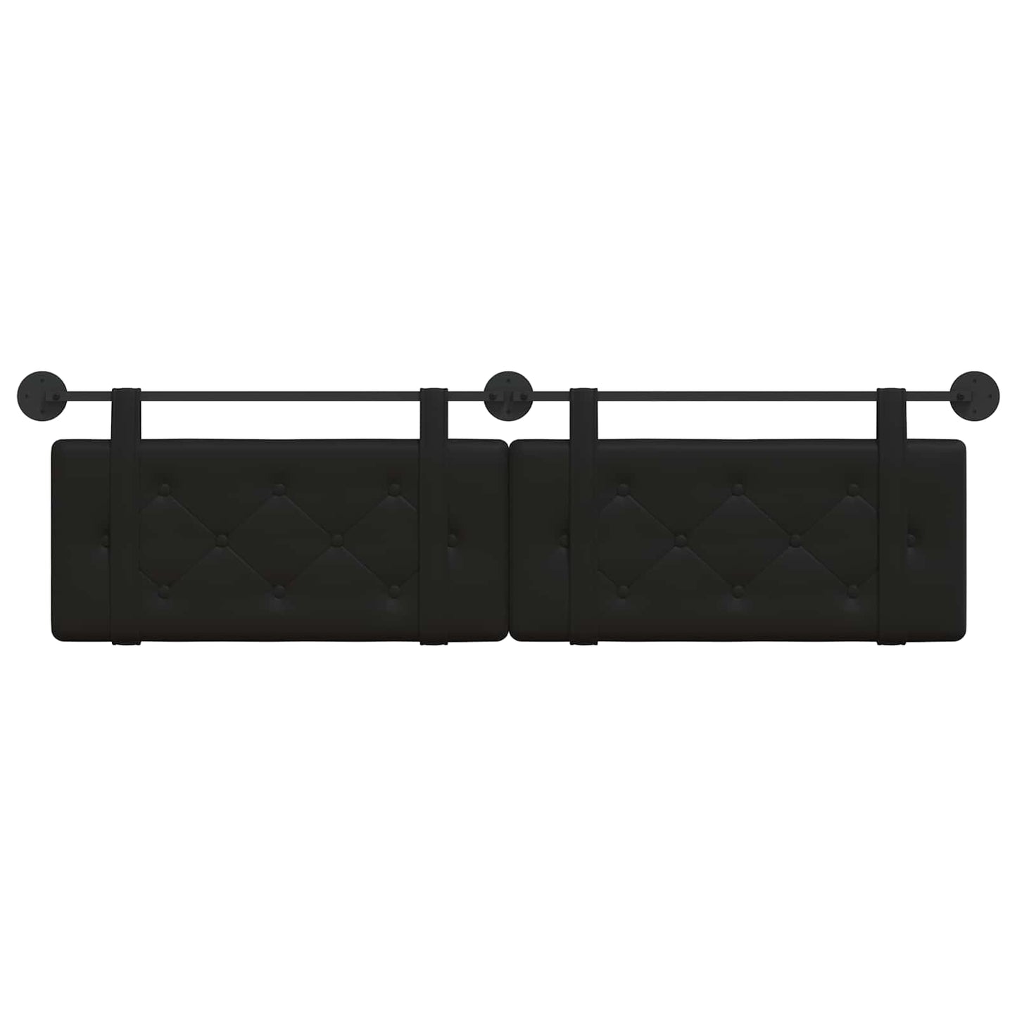 Testata appesa Nero 170 x 55 x 5 cm Pelle Sintetica