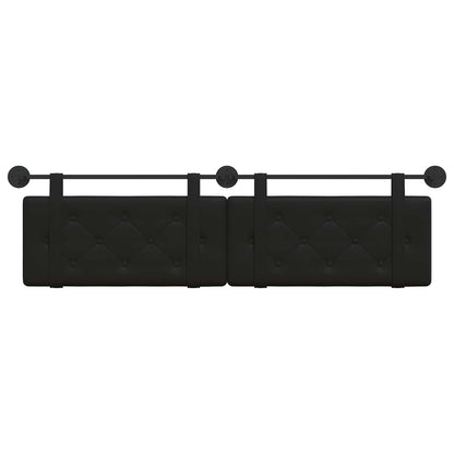 Testata appesa Nero 170 x 55 x 5 cm Pelle Sintetica