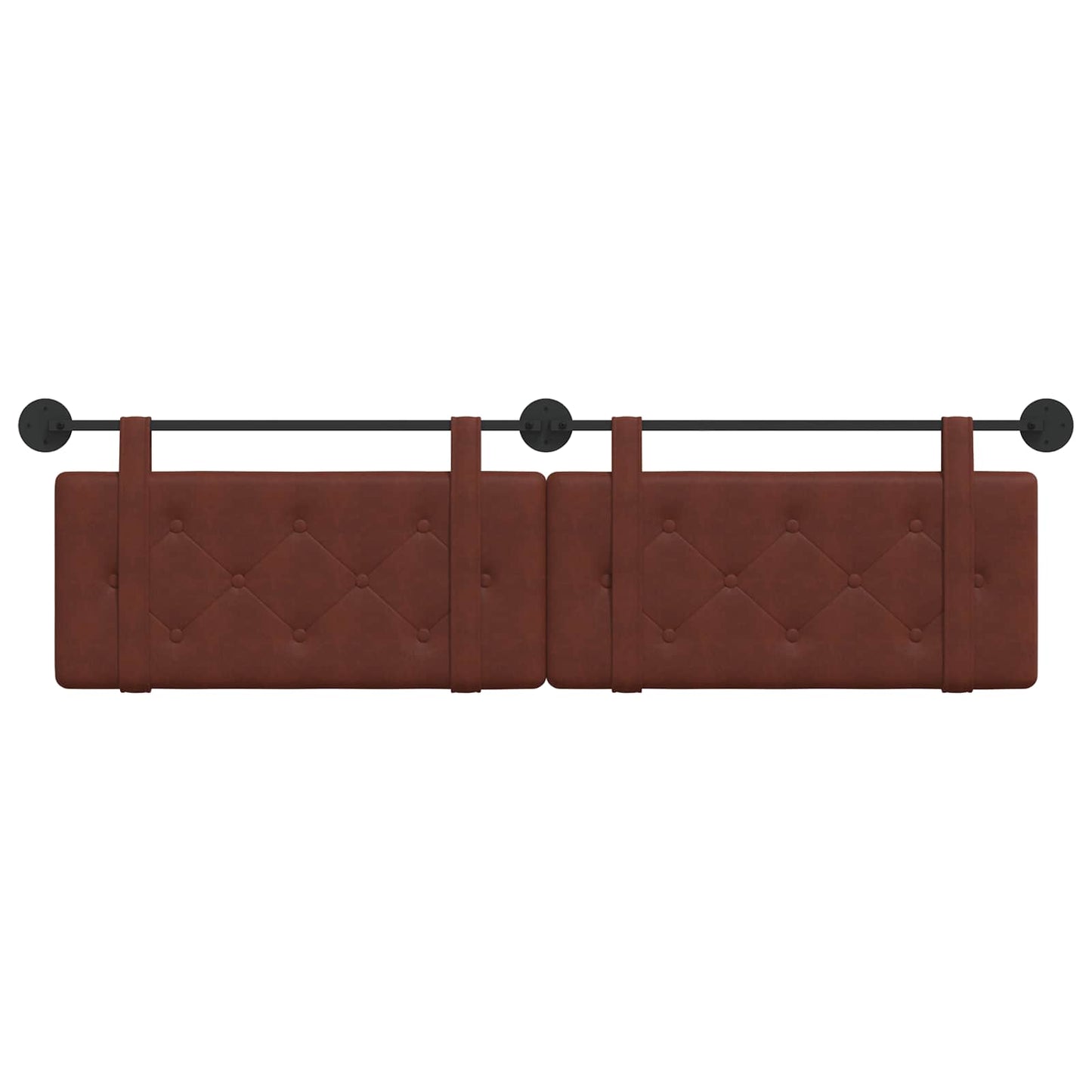 Testata appesa Marrone Lucido 170 x 55 x 5 cm PU Antico