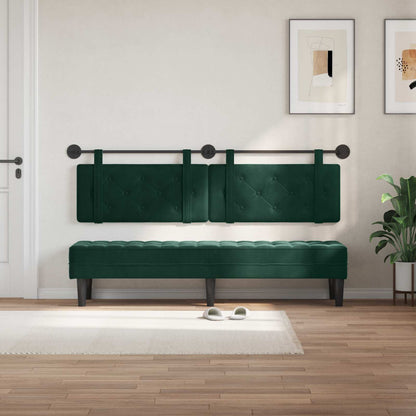 Testata appesa Verde Scuro 190 x 55 x 5 cm Velluto