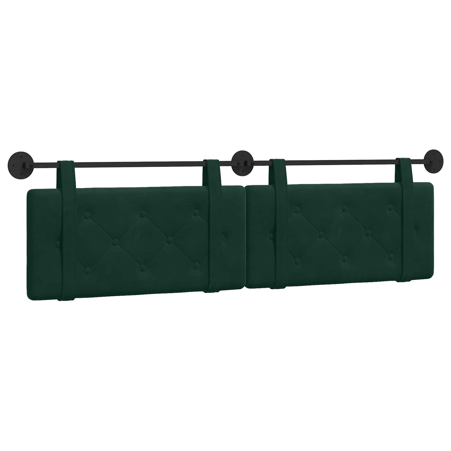 Testata appesa Verde Scuro 190 x 55 x 5 cm Velluto