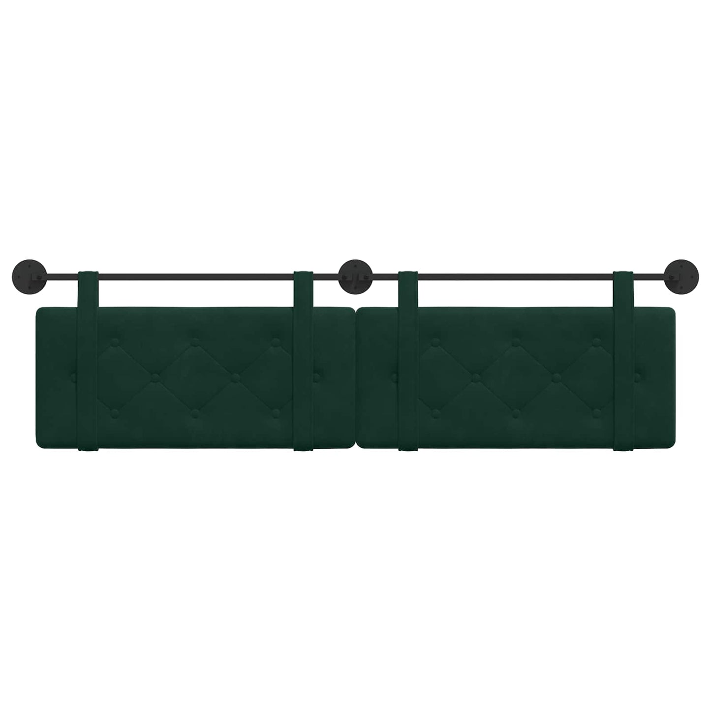 Testata appesa Verde Scuro 190 x 55 x 5 cm Velluto