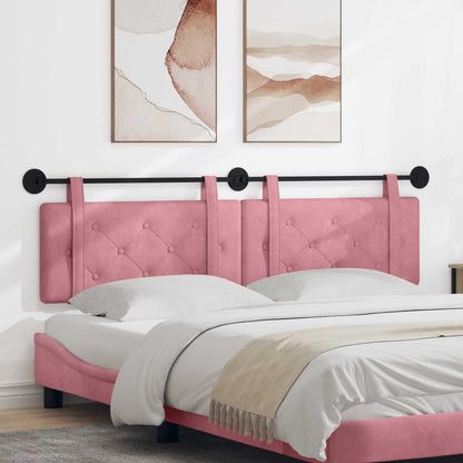 Testata appesa Montaggio a parete Rosa 190 x 55 x 5 cm Velluto