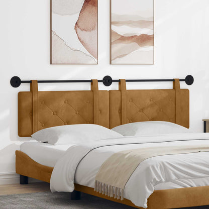 Testata appesa Marrone 190 x 55 x 5 cm Velluto