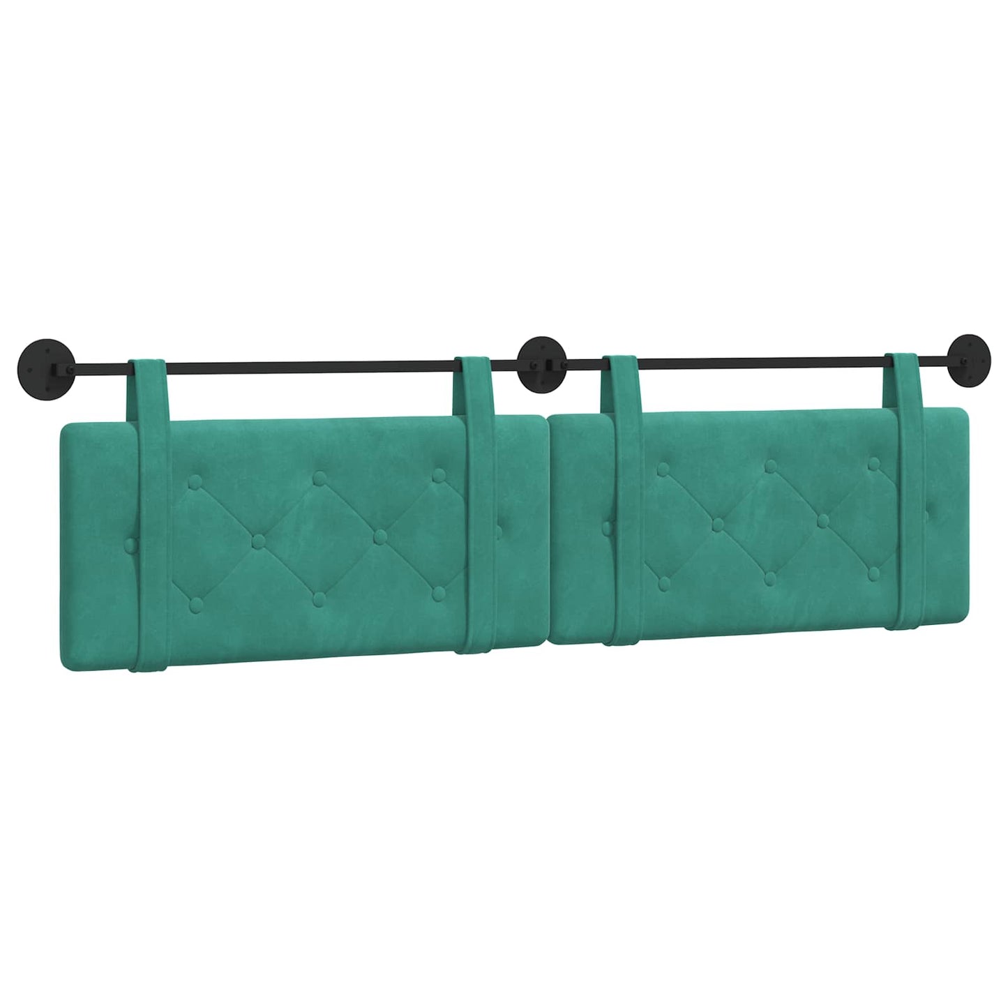 Testata appesa Turchese 190 x 55 x 5 cm Velluto