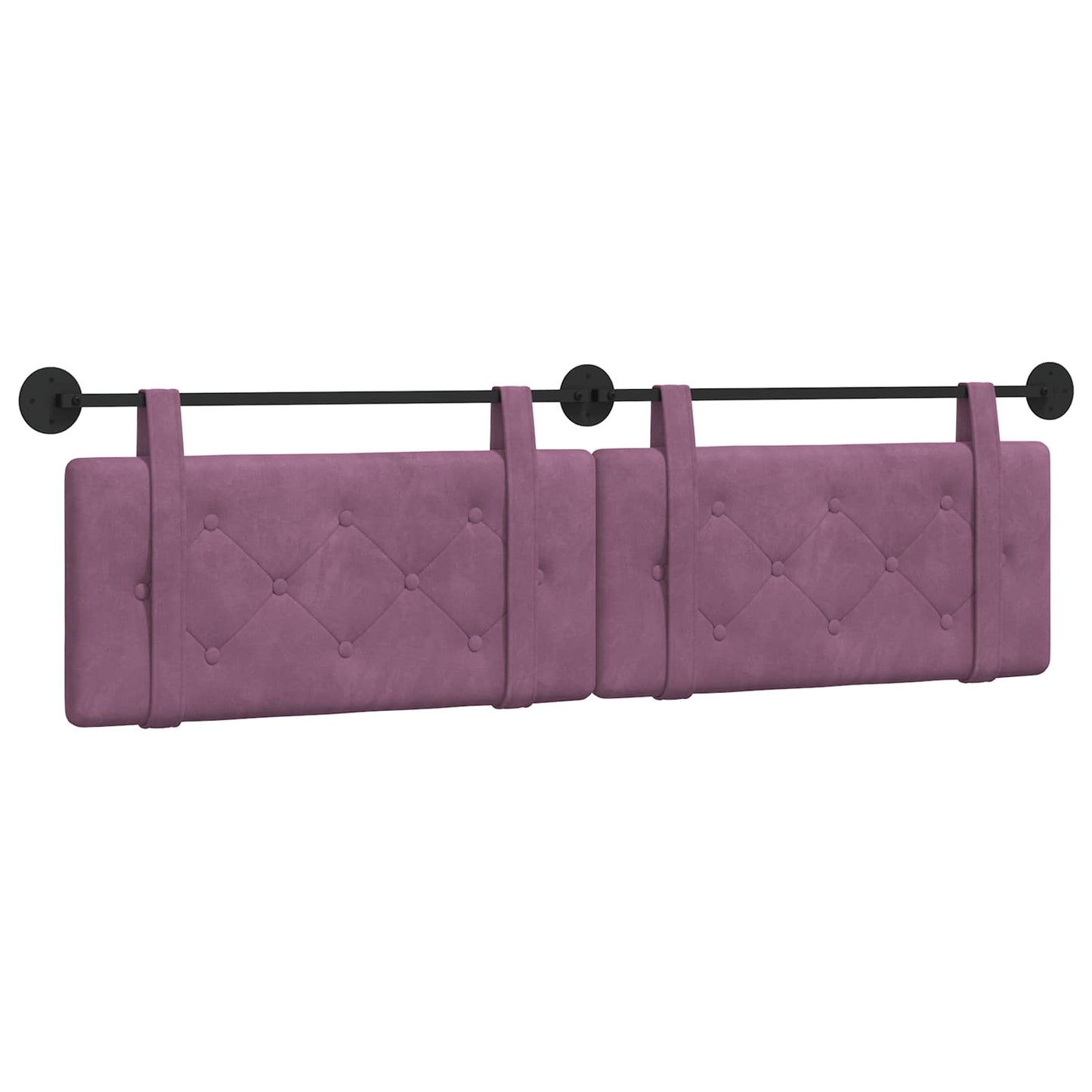 Testata appesa Montaggio a parete Viola 190 x 55 x 5 cm Velluto