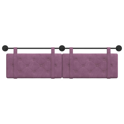 Testata appesa Montaggio a parete Viola 190 x 55 x 5 cm Velluto