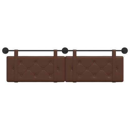Testata appesa Marrone 190 x 55 x 5 cm Pelle Sintetica