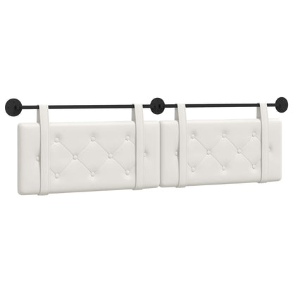 Testata appesa Bianco 190 x 55 x 5 cm Pelle Sintetica