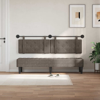 Testata appesa Grigio 190 x 55 x 5 cm PU Antico