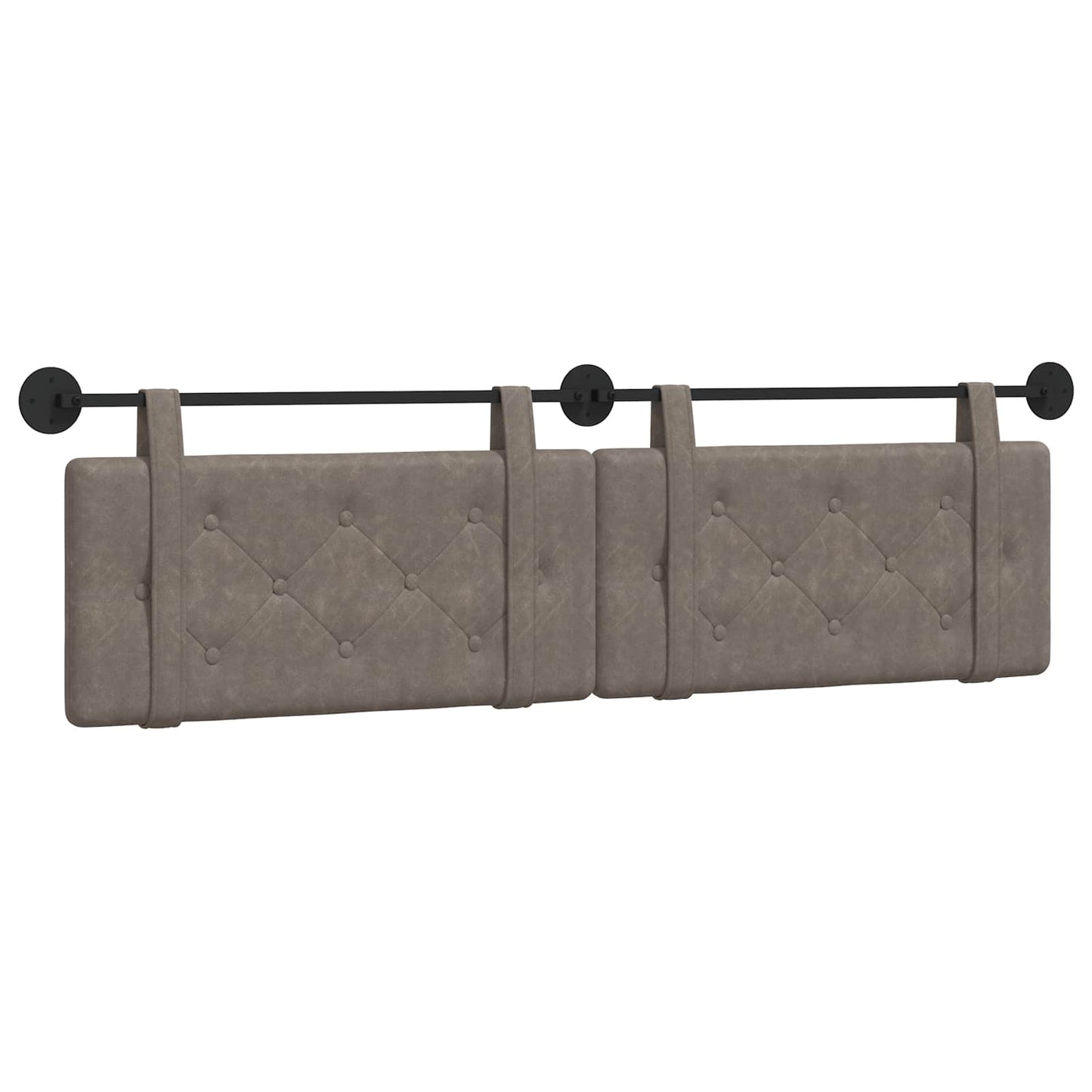 Testata appesa Grigio 190 x 55 x 5 cm PU Antico