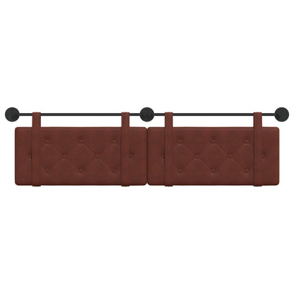 Testata appesa Marrone Lucido 190 x 55 x 5 cm PU Antico