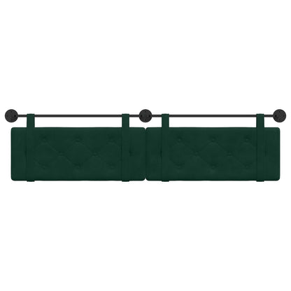 Testata appesa Verde Scuro 210 x 55 x 5 cm Velluto