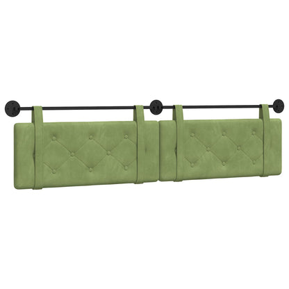Testata appesa Verde chiaro 210 x 55 x 5 cm Velluto