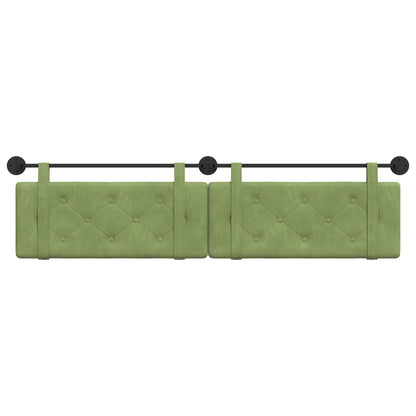 Testata appesa Verde chiaro 210 x 55 x 5 cm Velluto