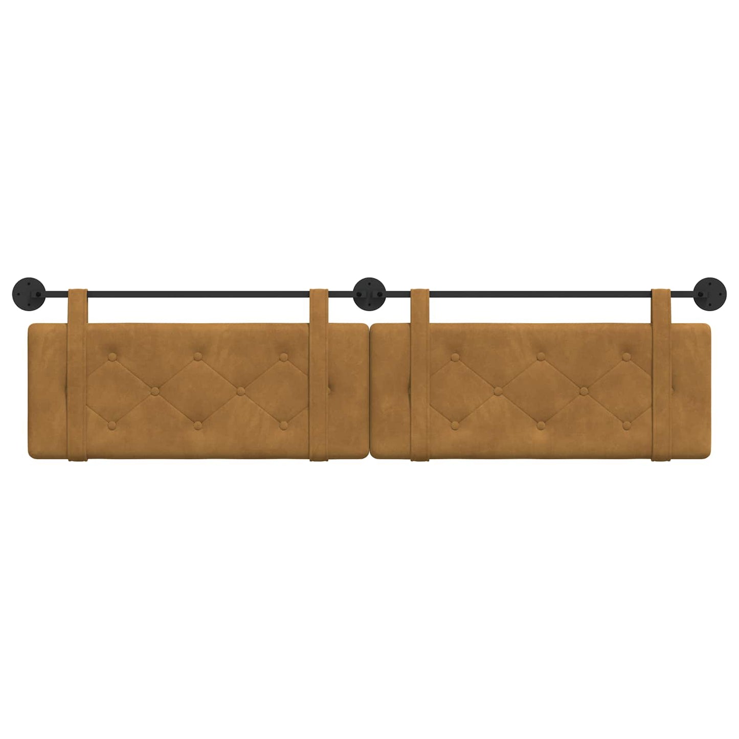 Testata appesa Marrone 210 x 55 x 5 cm Velluto