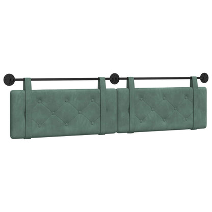 Testata appesa Verde Mare 210 x 55 x 5 cm Velluto