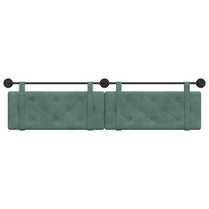 Testata appesa Verde Mare 210 x 55 x 5 cm Velluto
