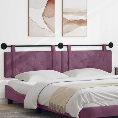 Testata appesa Montaggio a parete Viola 210 x 55 x 5 cm Velluto