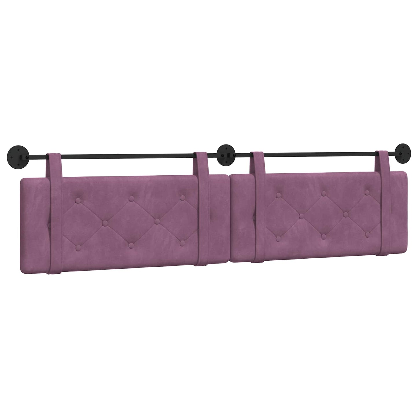 Testata appesa Montaggio a parete Viola 210 x 55 x 5 cm Velluto