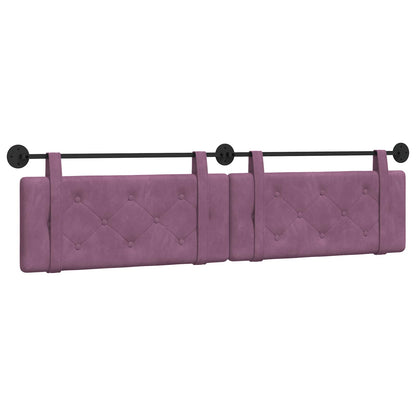 Testata appesa Montaggio a parete Viola 210 x 55 x 5 cm Velluto