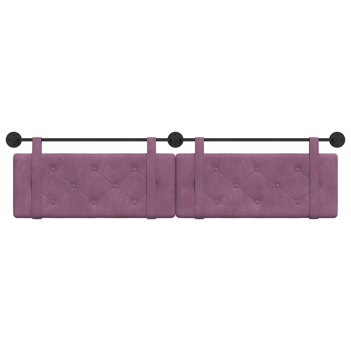 Testata appesa Montaggio a parete Viola 210 x 55 x 5 cm Velluto
