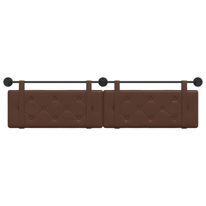 Testata appesa Marrone 210 x 55 x 5 cm Pelle Sintetica