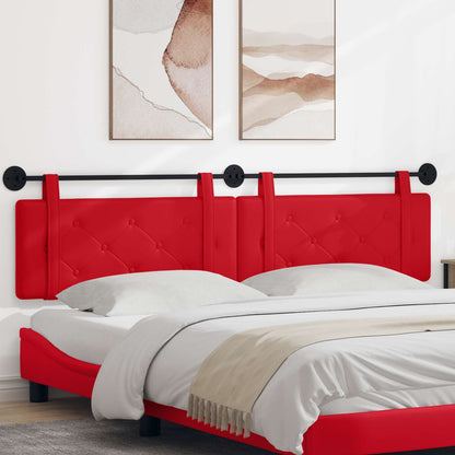 Testata appesa Rosso 210 x 55 x 5 cm Pelle Sintetica