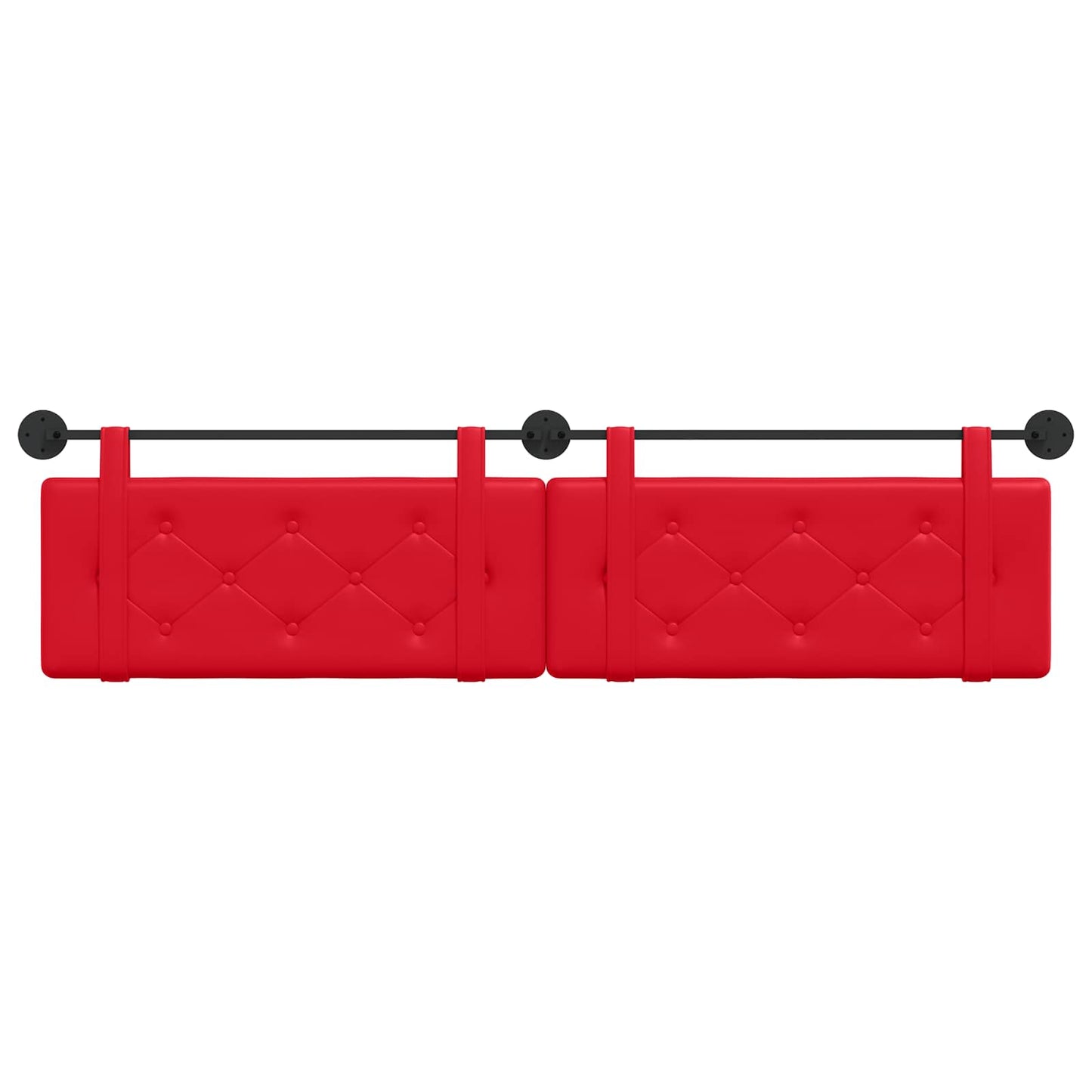 Testata appesa Rosso 210 x 55 x 5 cm Pelle Sintetica