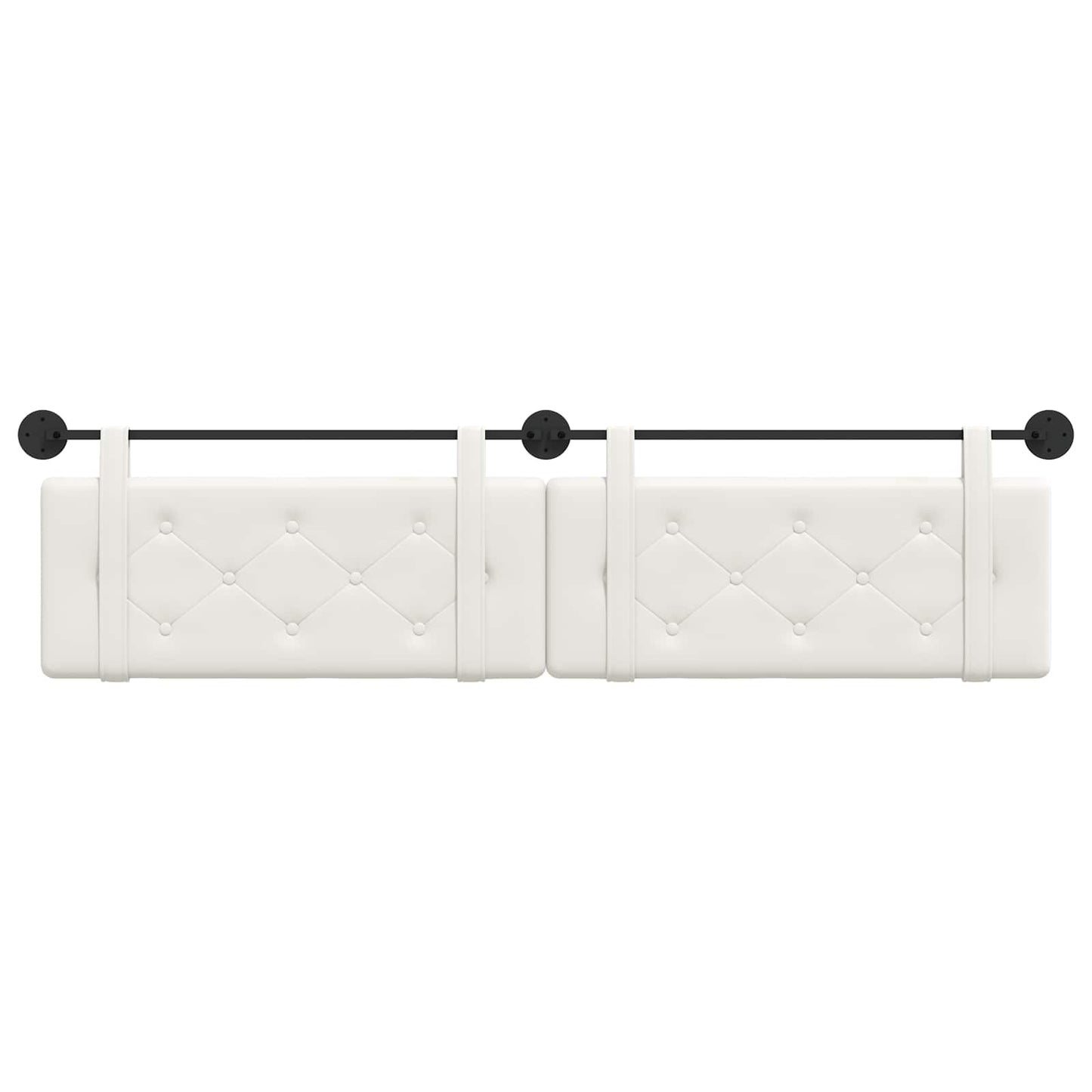 Testata appesa Bianco 210 x 55 x 5 cm Pelle Sintetica