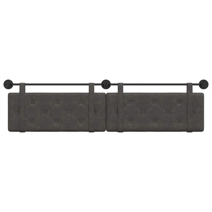 Testata appesa Nero 210 x 55 x 5 cm PU Antico