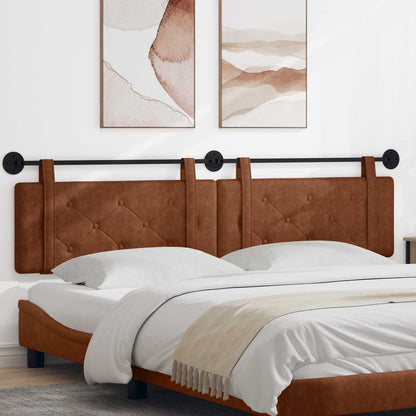 marrone con testiera 2 pcs Marrone 200 x 5 x 40 cm Compensato
