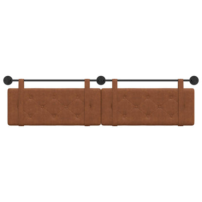 marrone con testiera 2 pcs Marrone 200 x 5 x 40 cm Compensato